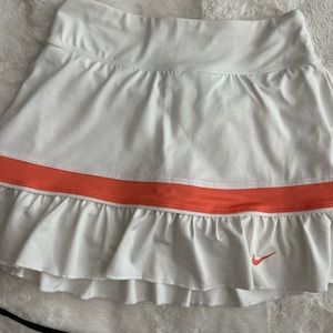 White tennis skirt